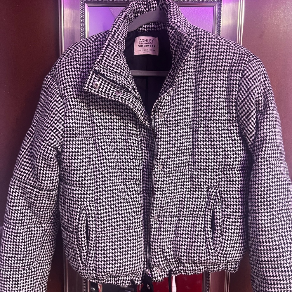 Ashley Black and White Bomber Jacket